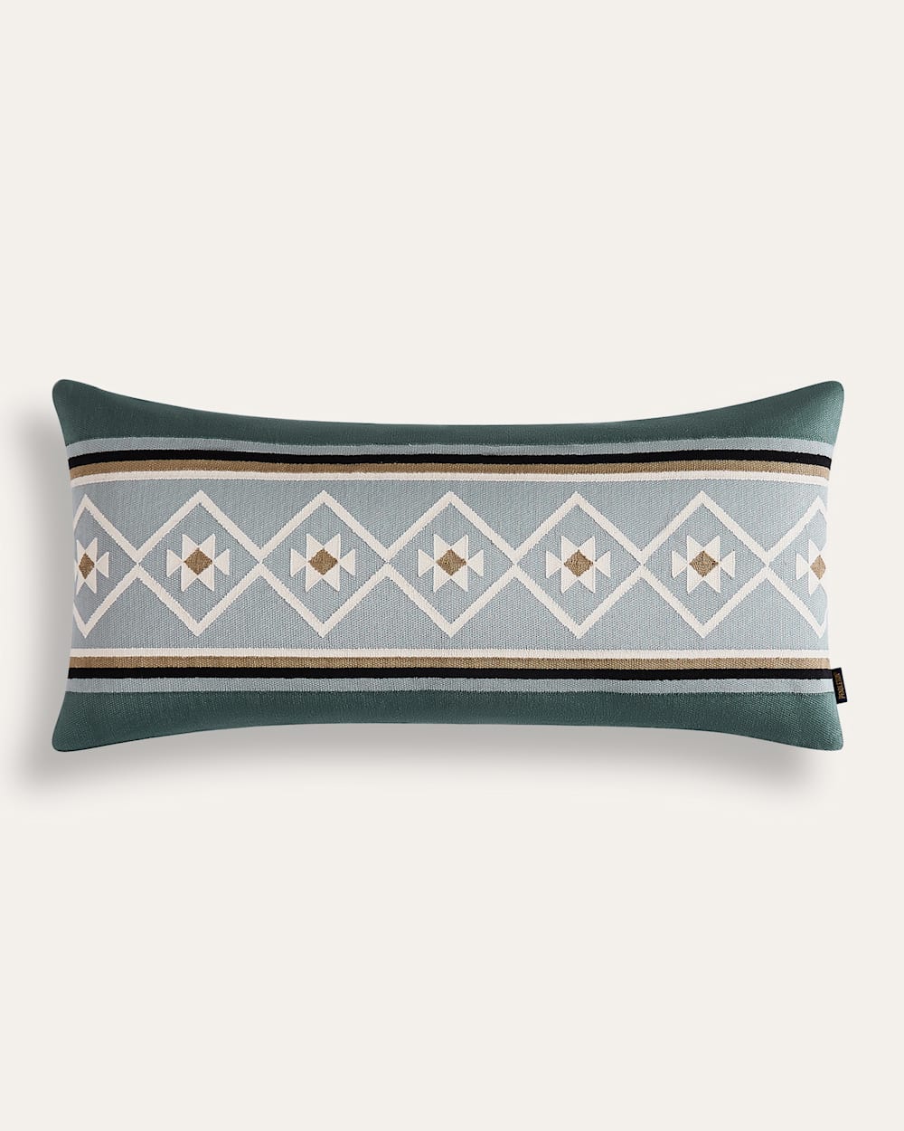 ALTERNATE VIEW OF QUILTED STAR HUG PILLOW IN BALSAM GREEN image number 3