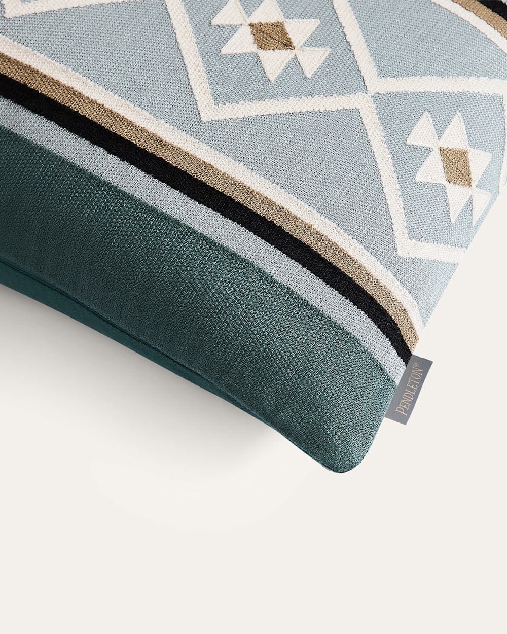 ALTERNATE VIEW OF QUILTED STAR HUG PILLOW IN BALSAM GREEN image number 4