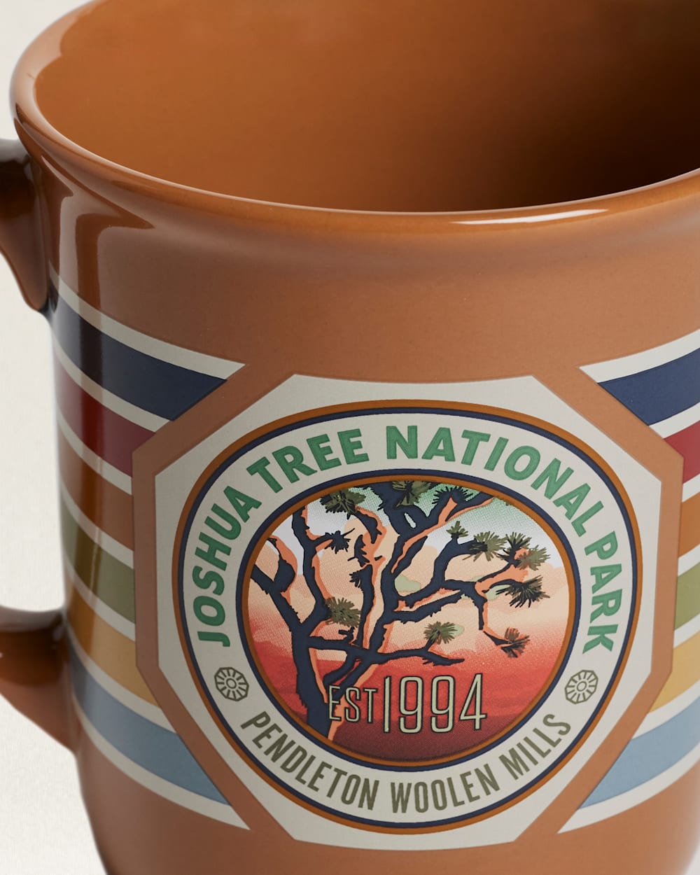 CLOSE UP VIEW OF NATIONAL PARK COFFEE MUG IN BROWN JOSHUA TREE image number 2