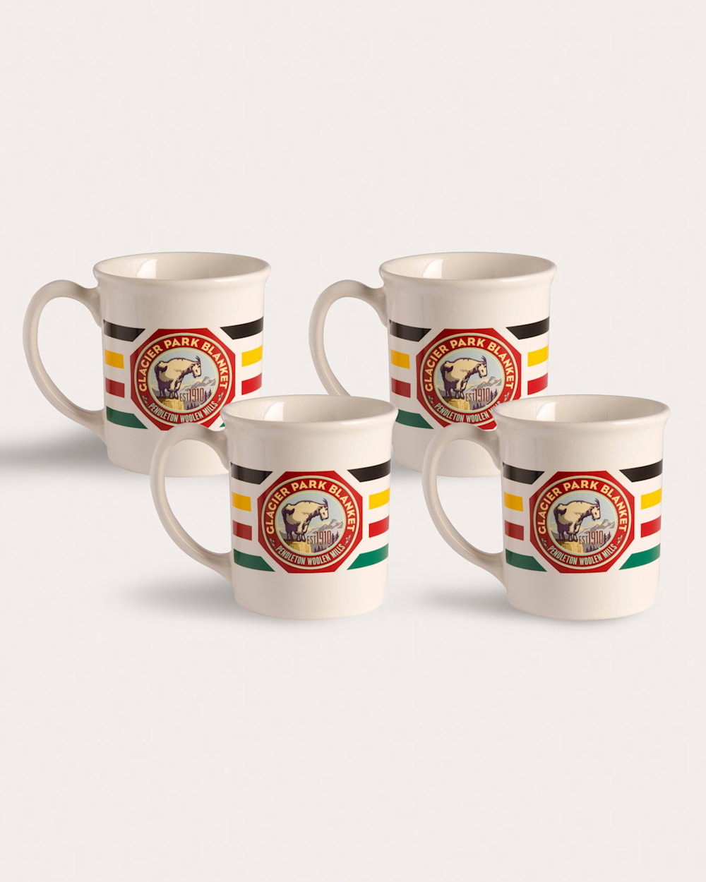 4-PACK NATIONAL PARK COFFEE MUG IN GLACIER PARK (WHITE) image number 2