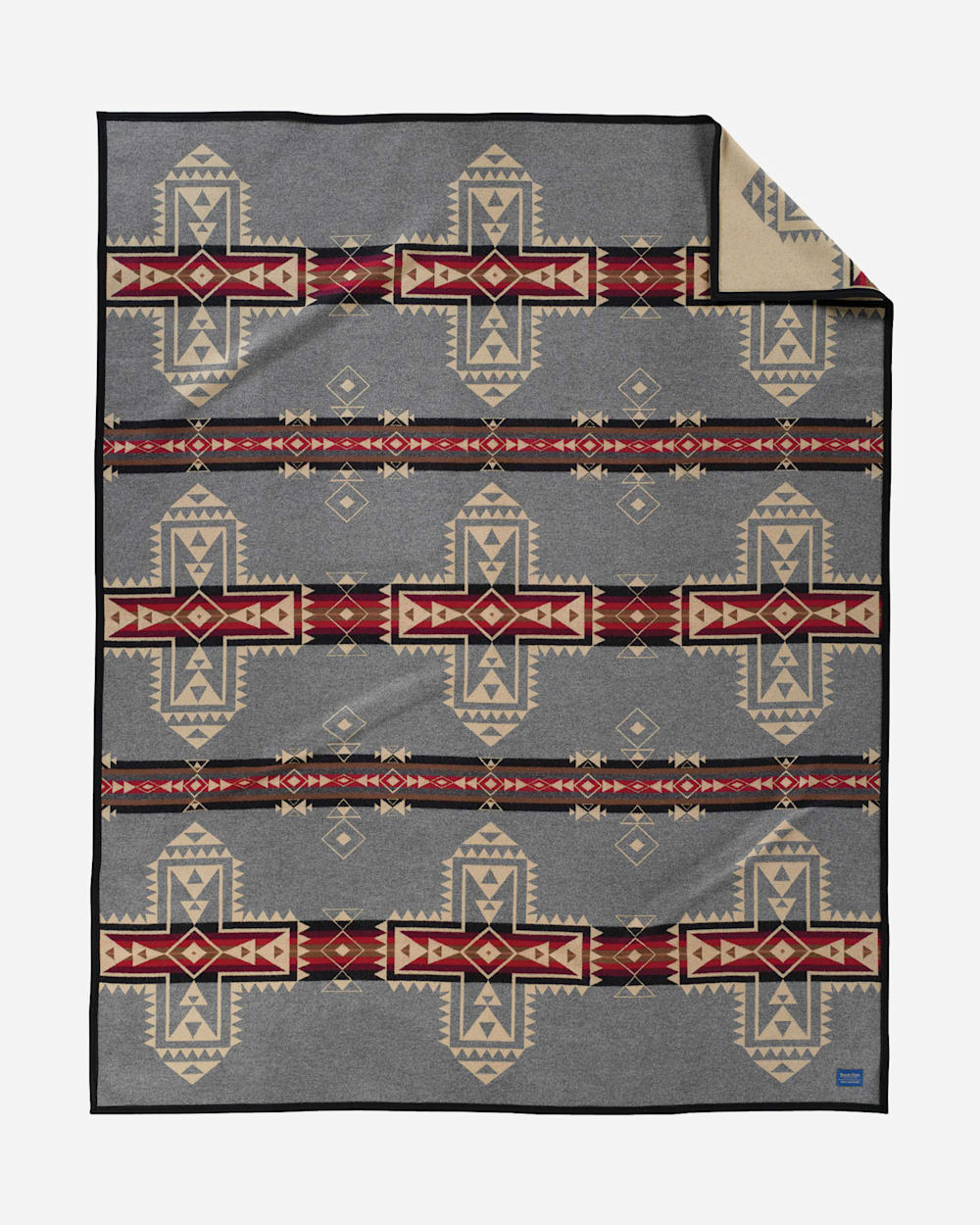 CROSSROADS BLANKET IN BLACK HEATHER image number 1