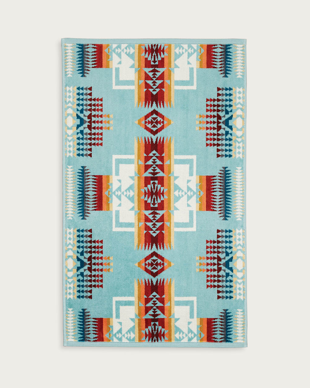 ALTERNATE VIEW OF CHIEF JOSEPH TOWEL SET IN AQUA image number 3