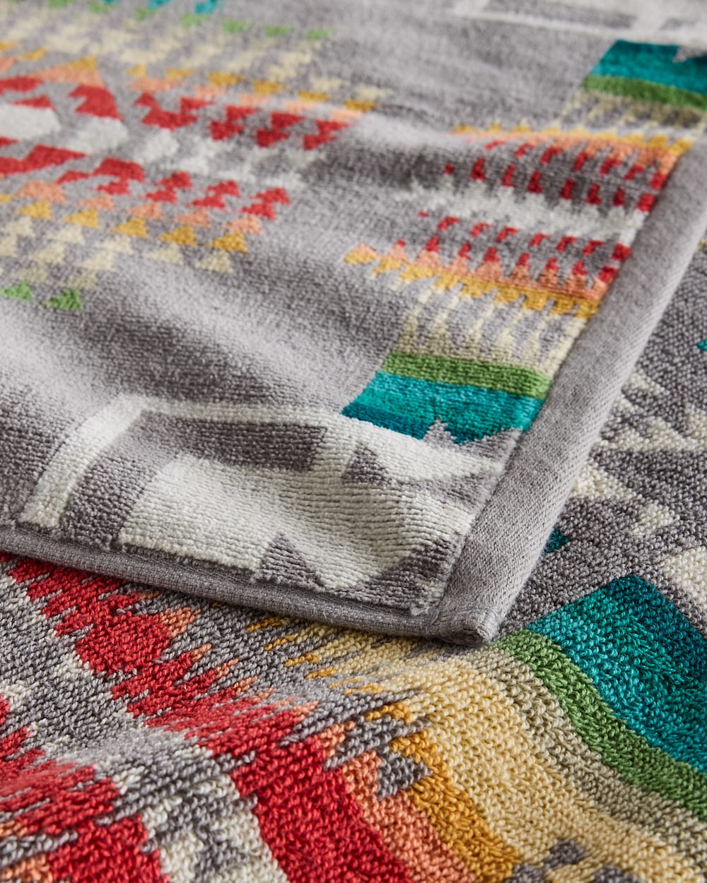 ALTERNATE VIEW OF CHIEF JOSEPH TOWEL COLLECTION IN GREY image number 5