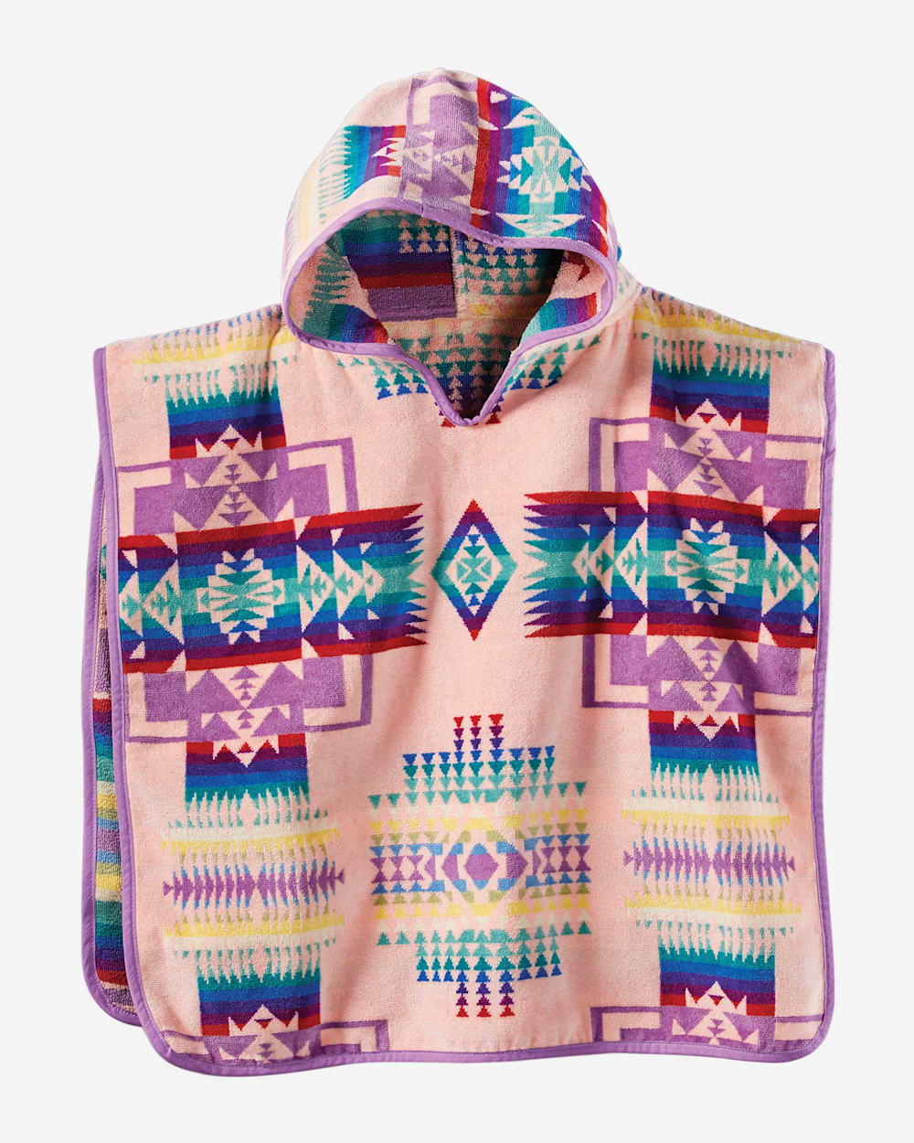 CHIEF JOSEPH HOODED KIDS' TOWEL IN PINK image number 1