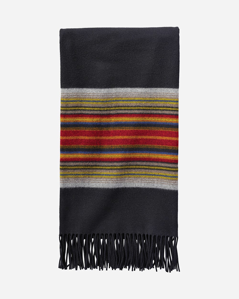 5TH AVENUE ACADIA PARK MERINO THROW IN BLACK image number 1