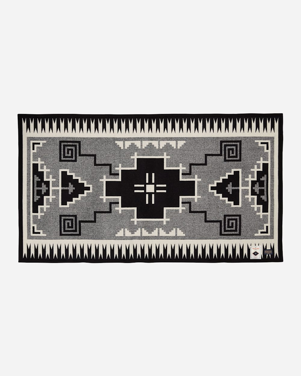 NASKAN SADDLE BLANKET IN BLACK/IVORY image number 1