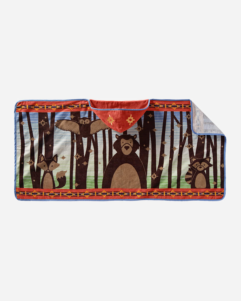 WOODLAND NEIGHBORS HOODED TOWEL IN MULTI image number 1