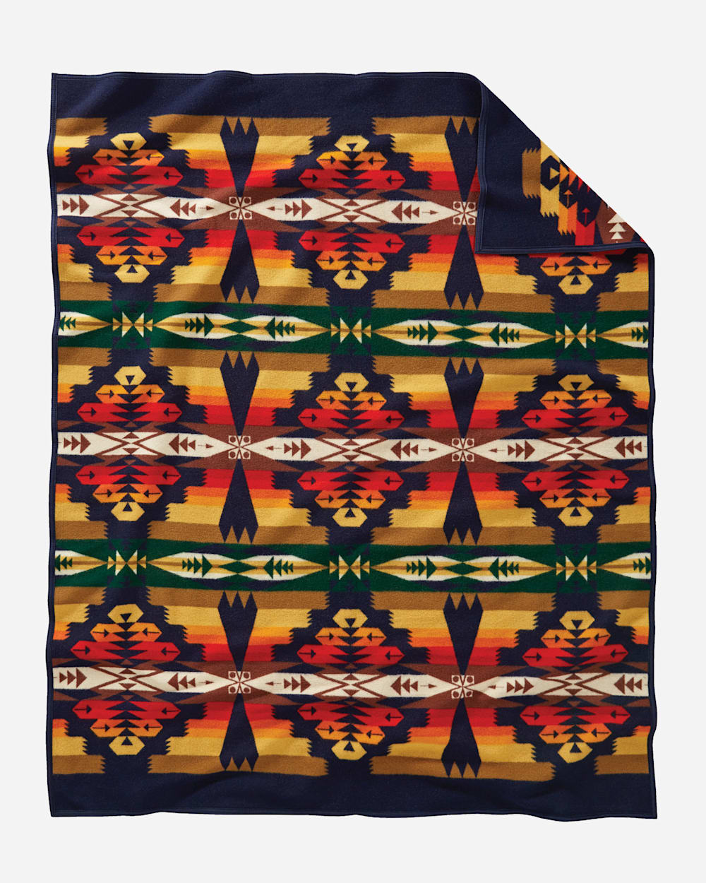 ADDITIONAL VIEW OF TUCSON BLANKET IN NAVY image number 2