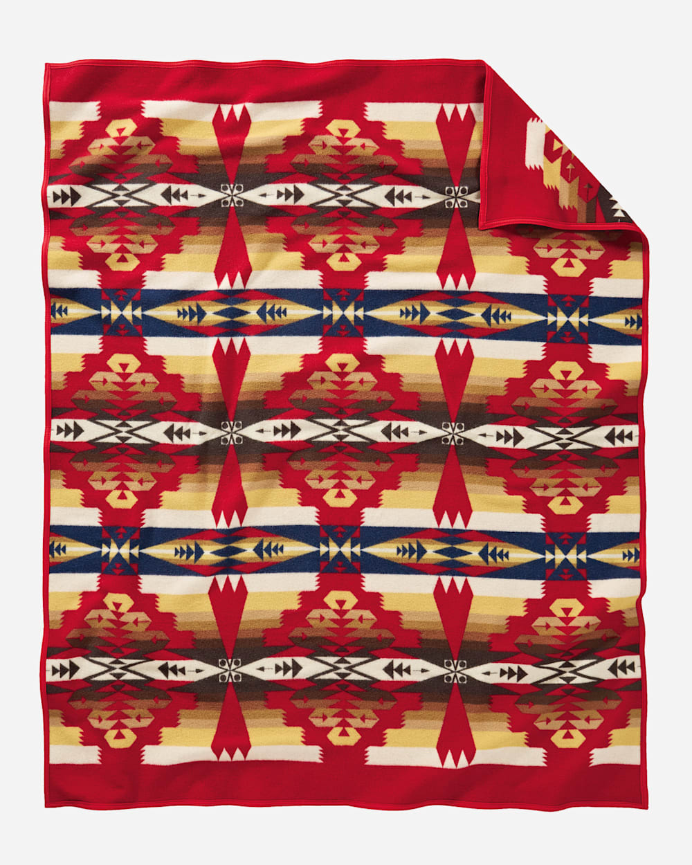 ADDITIONAL VIEW OF TUCSON BLANKET IN SCARLET image number 2