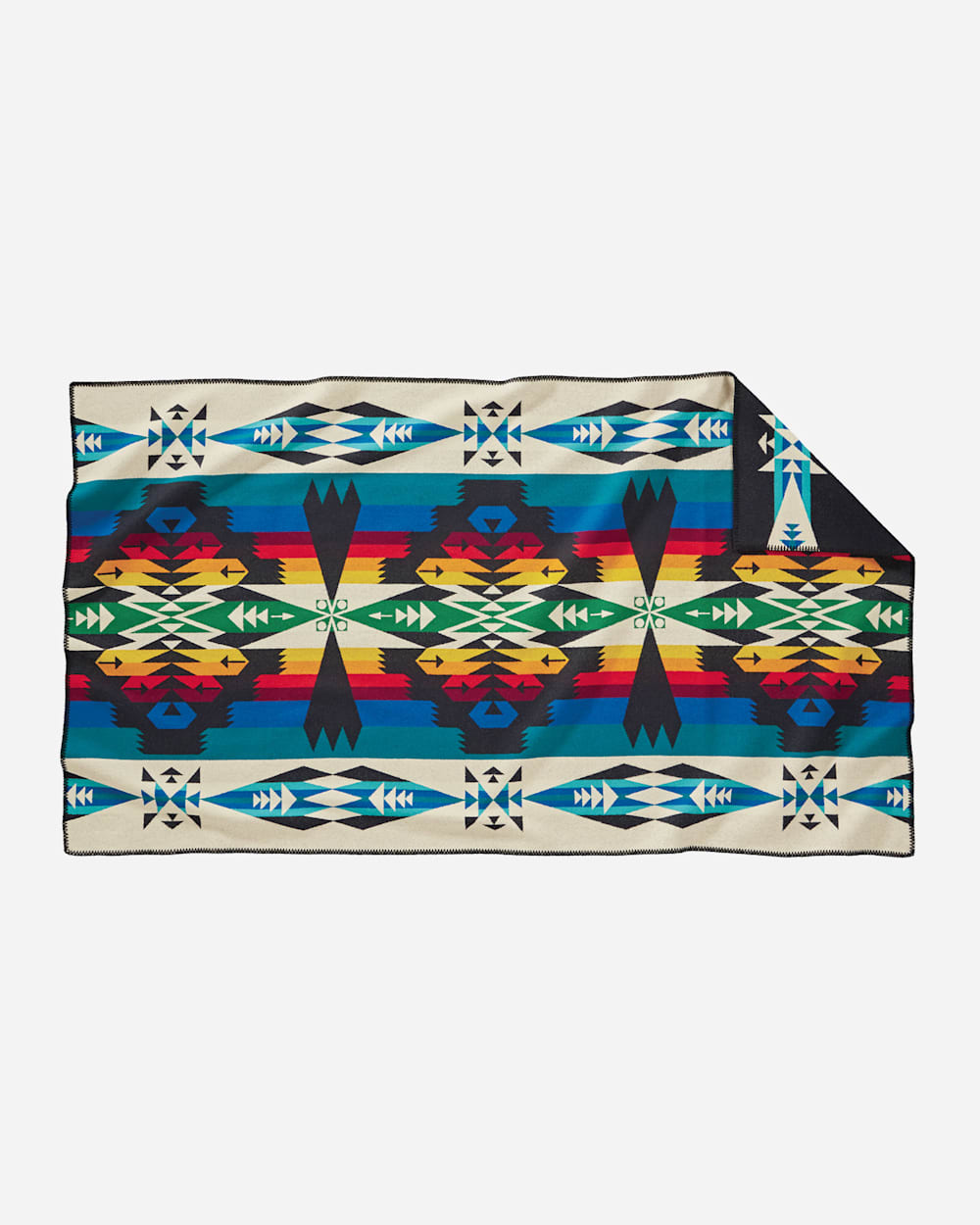 ADDITIONAL VIEW OF TUCSON SADDLE BLANKET IN BLACK image number 2