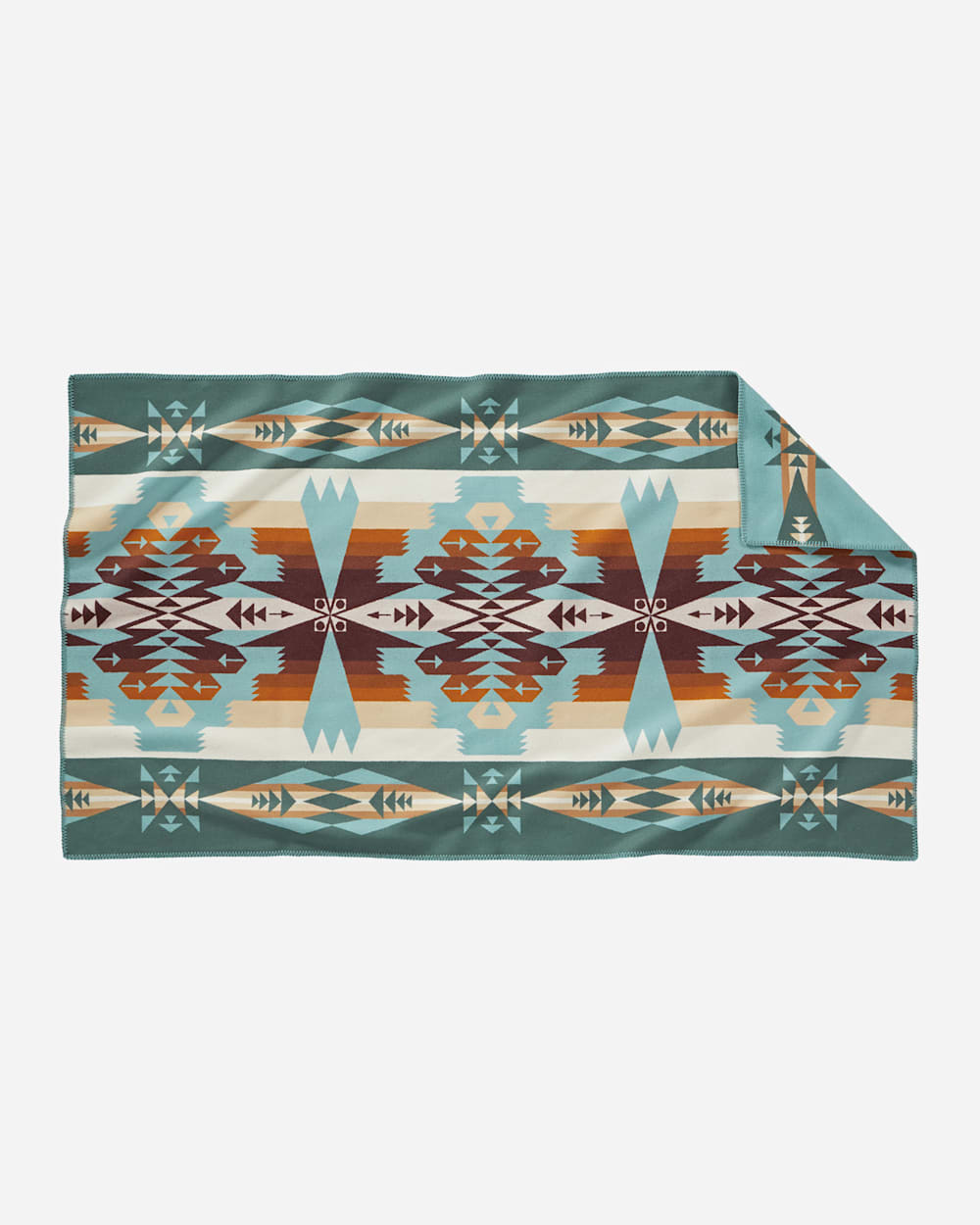 ADDITIONAL VIEW OF TUCSON SADDLE BLANKET IN AQUA image number 2