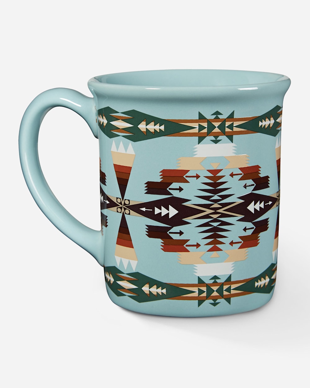 TUCSON JACQUARD COFFEE MUG IN AQUA image number 1