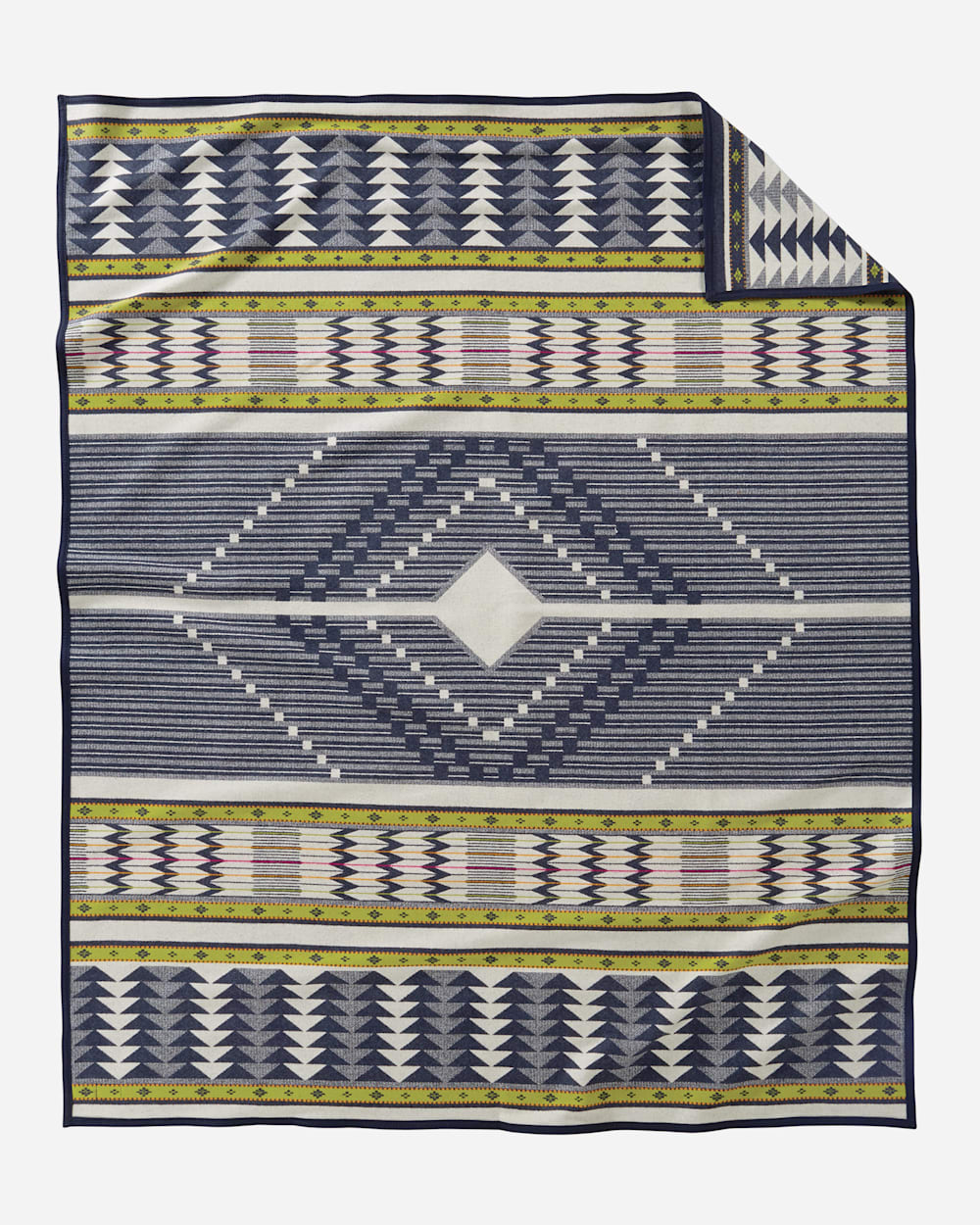 ADDITIONAL VIEW OF SPIRIT SEEKER BLANKET IN NAVY image number 2