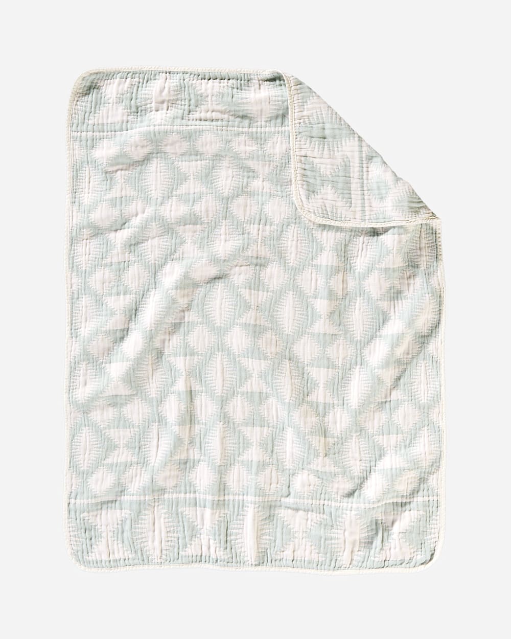 FALCON COVE COTTON BABY BLANKET IN AQUA image number 1