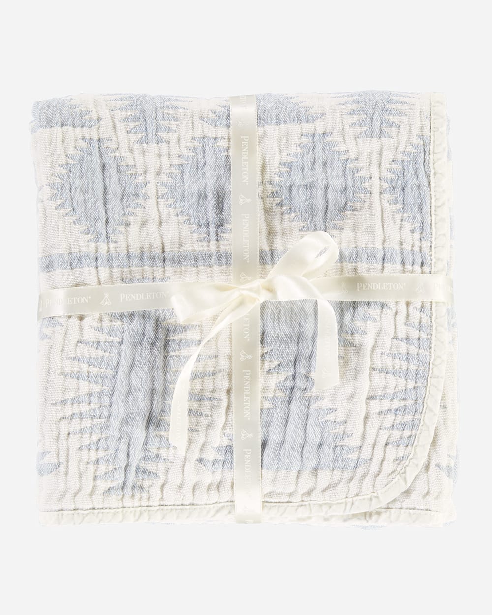 ALTERNATE VIEW OF FALCON COVE COTTON BABY BLANKET IN SLATE image number 2