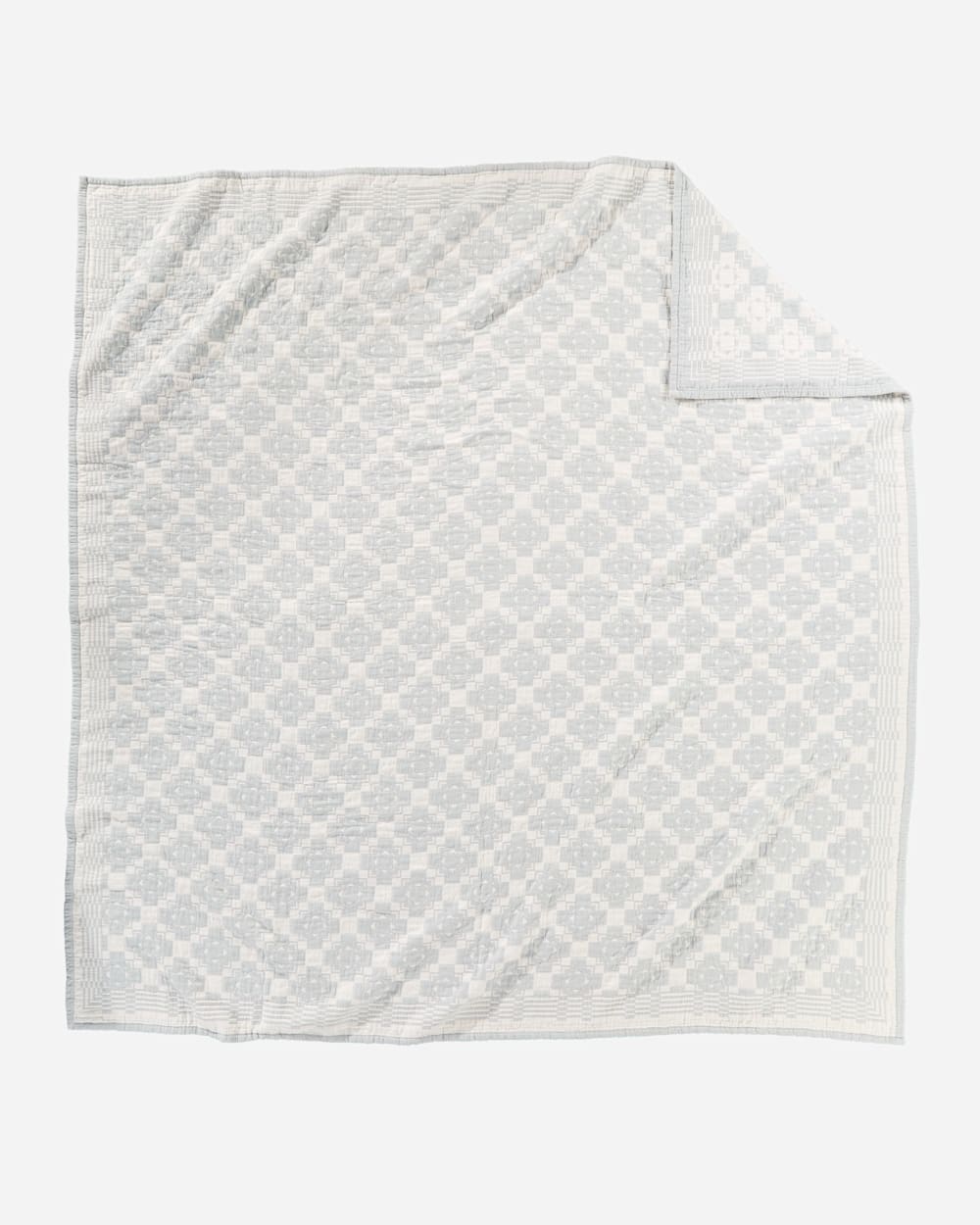 CHIEF JOSEPH COTTON MATELASSE COVERLET IN SLATE image number 2