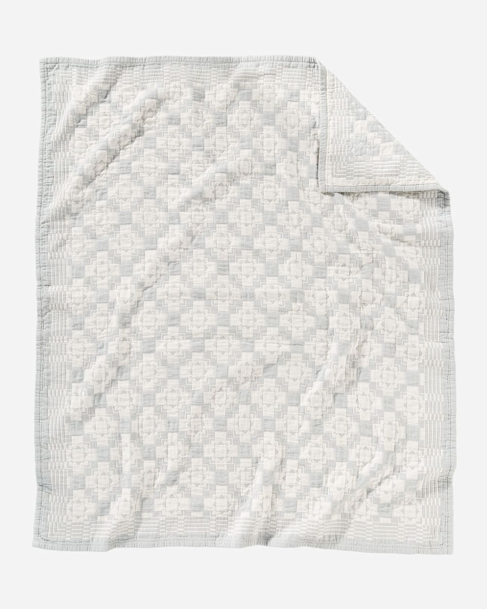 ALTERNATE VIEW OF CHIEF JOSEPH COTTON MATELASSE THROW IN SLATE image number 2