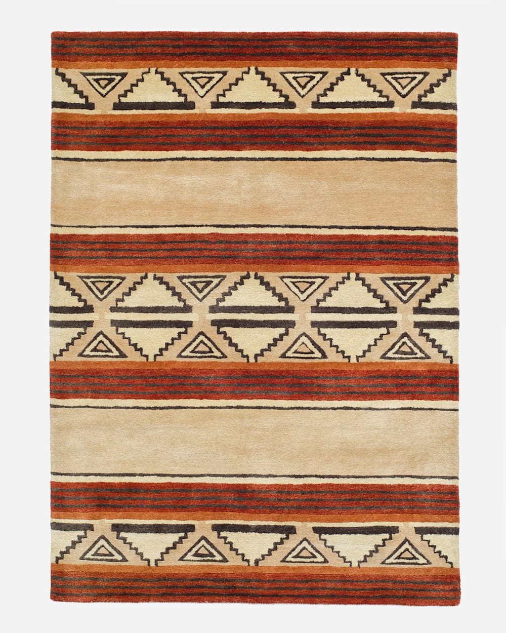 HANDMADE TAOS RUG IN TAN image number 1