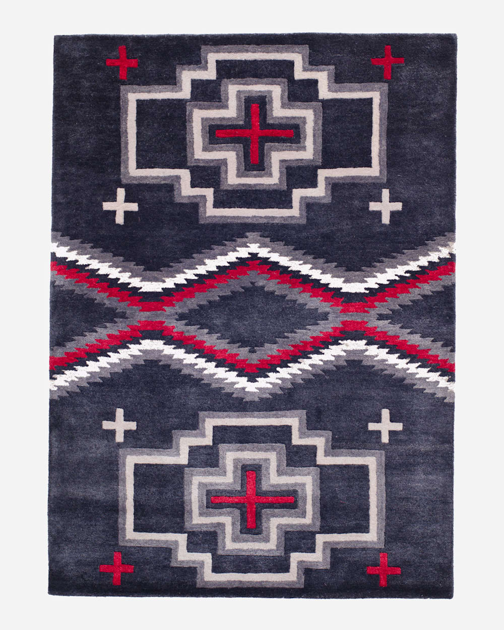 HANDMADE SAN MIGUEL RUG IN CHARCOAL image number 1