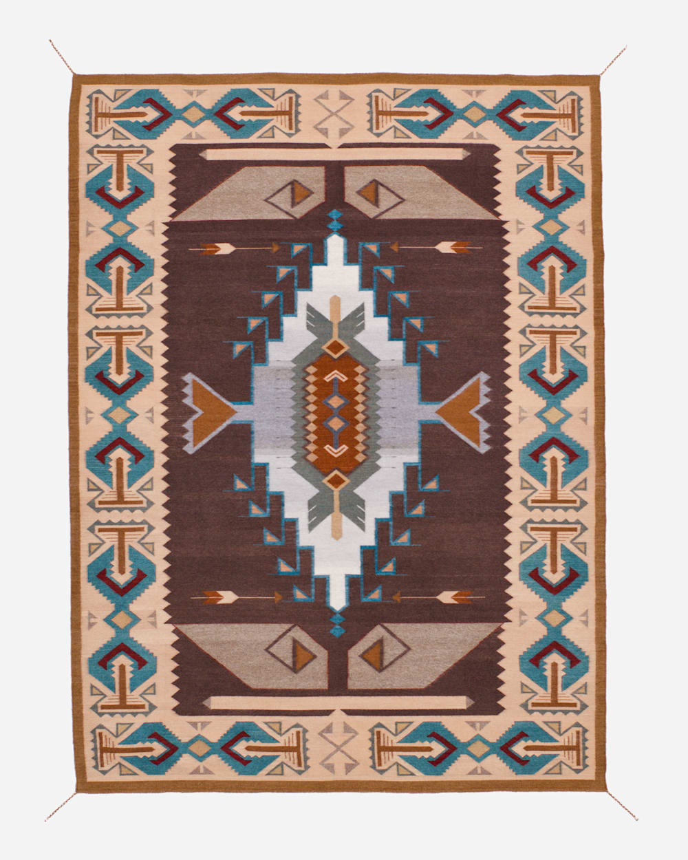 KEAMS SPIRIT LINCOLN RUG IN NATURAL/BLUE image number 1