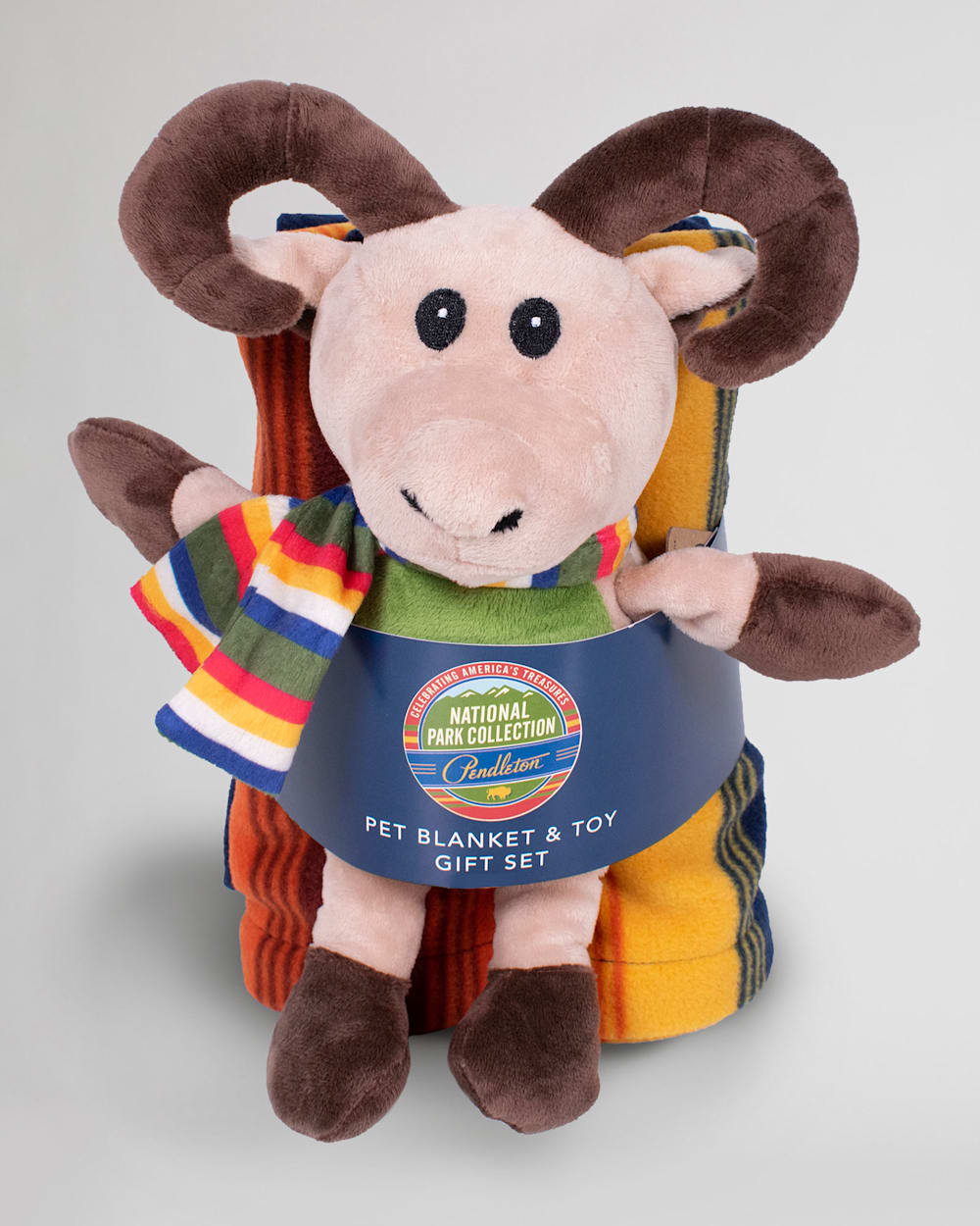 NATIONAL PARK DOG THROW AND PAL GIFT SET IN GRAND CANYON + LONG HORN SHEEP image number 1