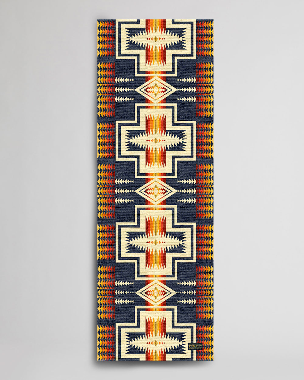 ALTERNATE VIEW OF PENDLETON HARDING YOGA MAT IN NAVY HARDING image number 2