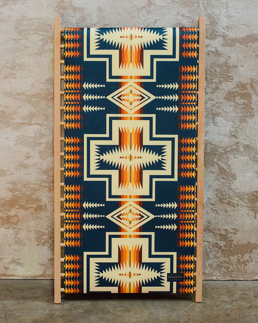 ALTERNATE VIEW OF PENDLETON HARDING YOGA MAT IN NAVY HARDING image number 3