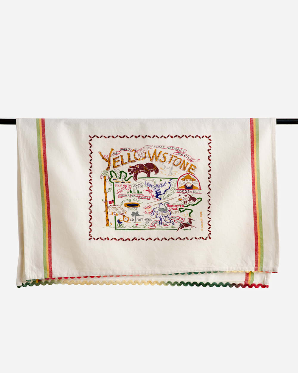 NATIONAL PARK EMBROIDERED DISH TOWELS IN YELLOWSTONE image number 1