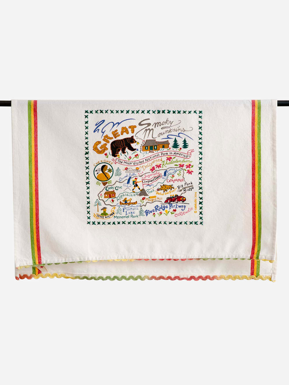 NATIONAL PARK EMBROIDERED DISH TOWELS IN SMOKY MOUNTAIN image number 1