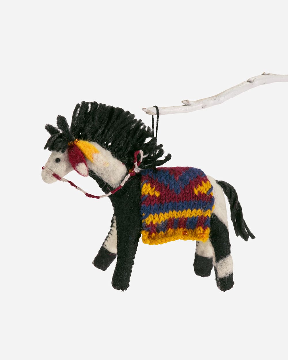FOREST FRIENDS FELT ORNAMENTS IN PINTO PONY image number 1