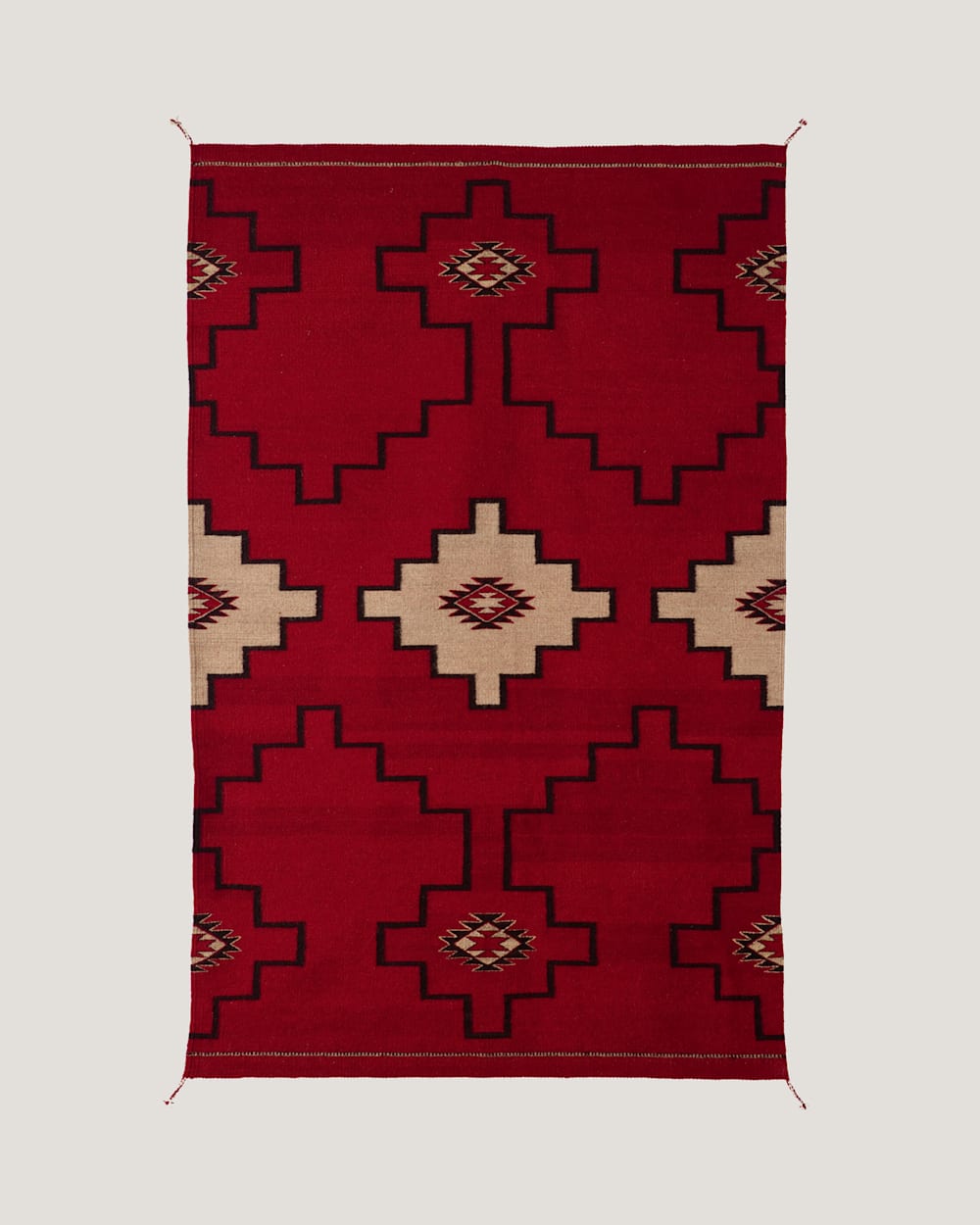 STEPS TO THE SKY RUG IN RED/BLACK image number 1
