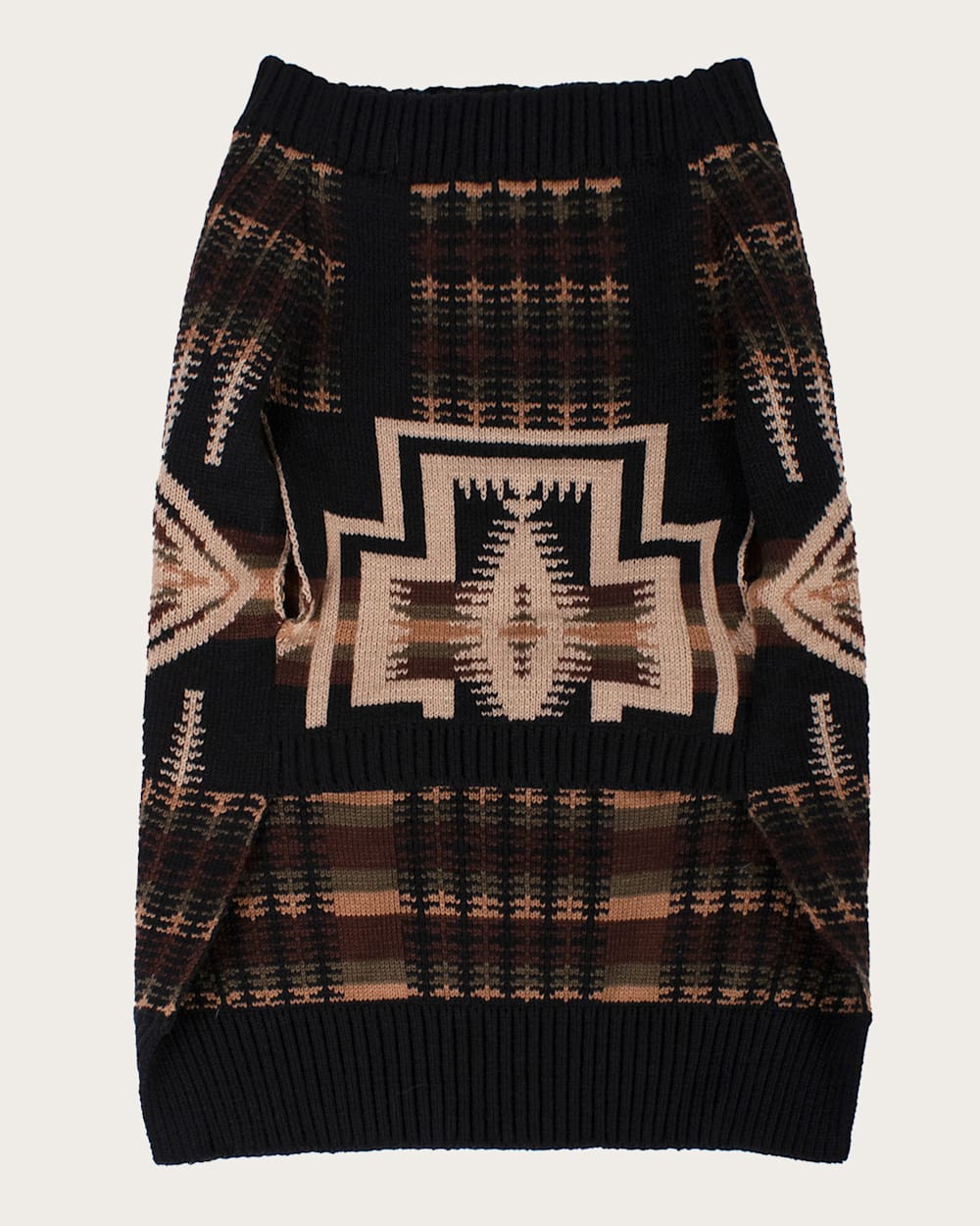 ALTERNATE VIEW OF HARDING PET SWEATER IN BLACK/TAN image number 2