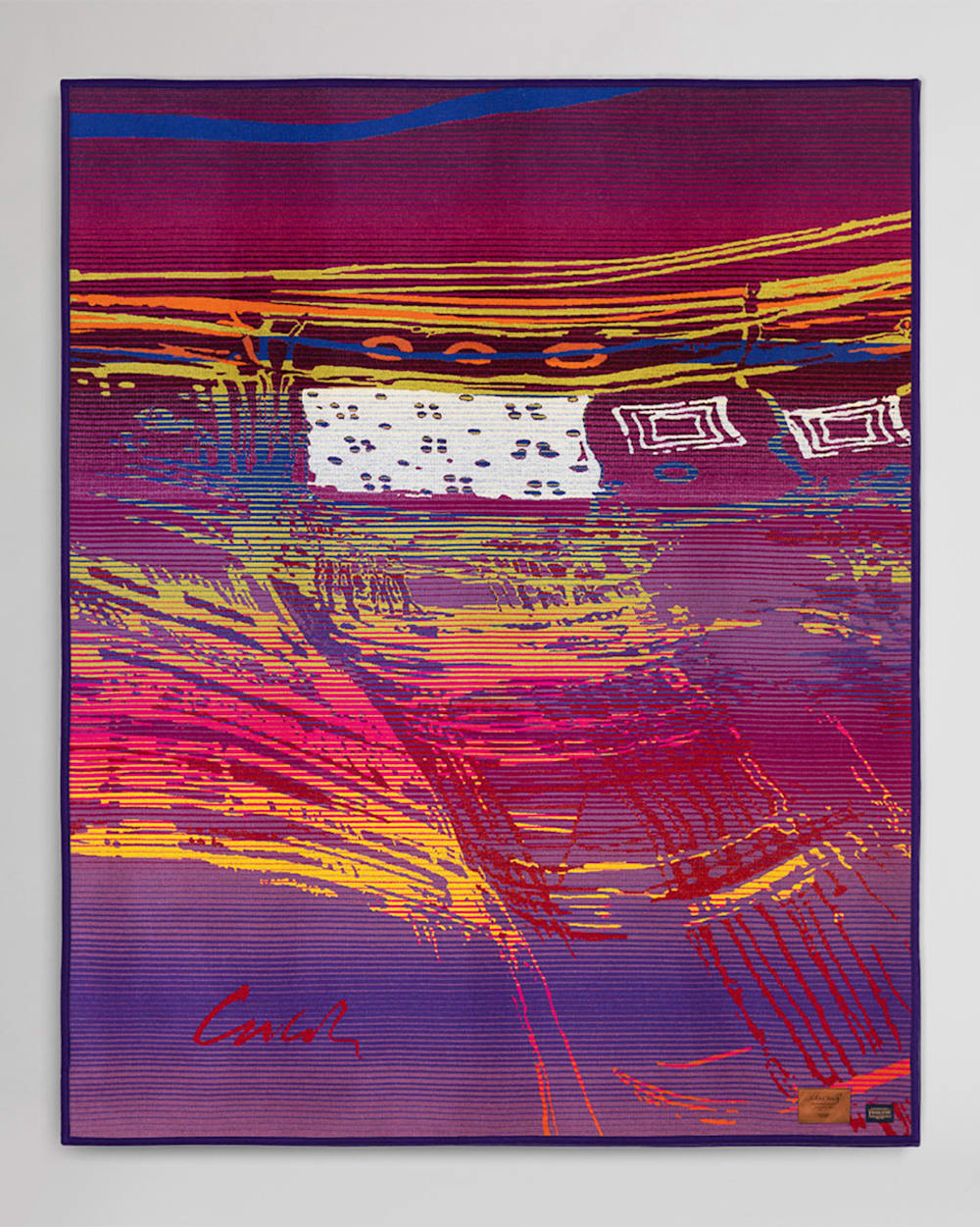 CHIHULY BLANKET #23 IN MAGENTA/PURPLE image number 1