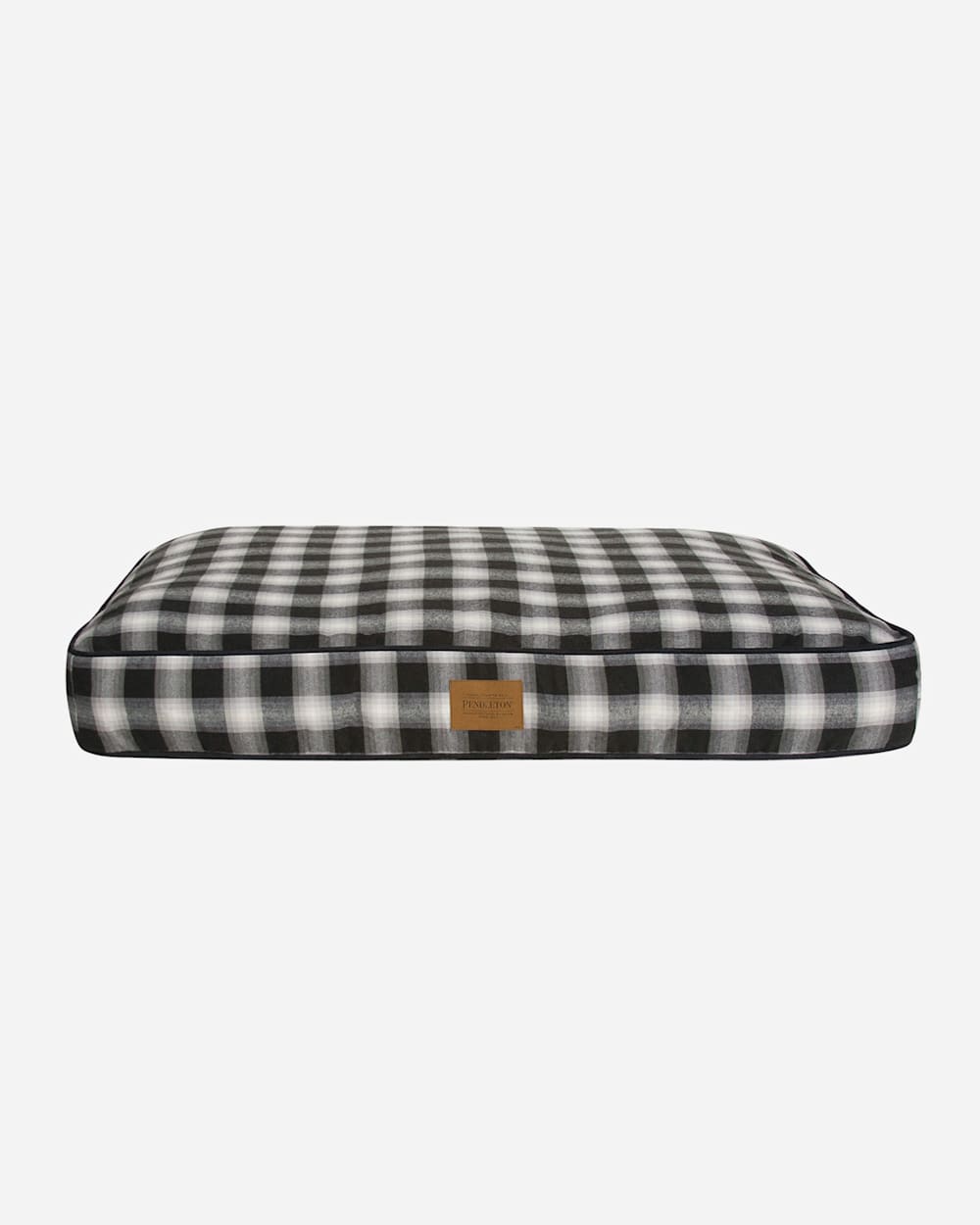 CHARCOAL OMBRE PLAID DOG BED IN SIZE MEDIUM image number 1