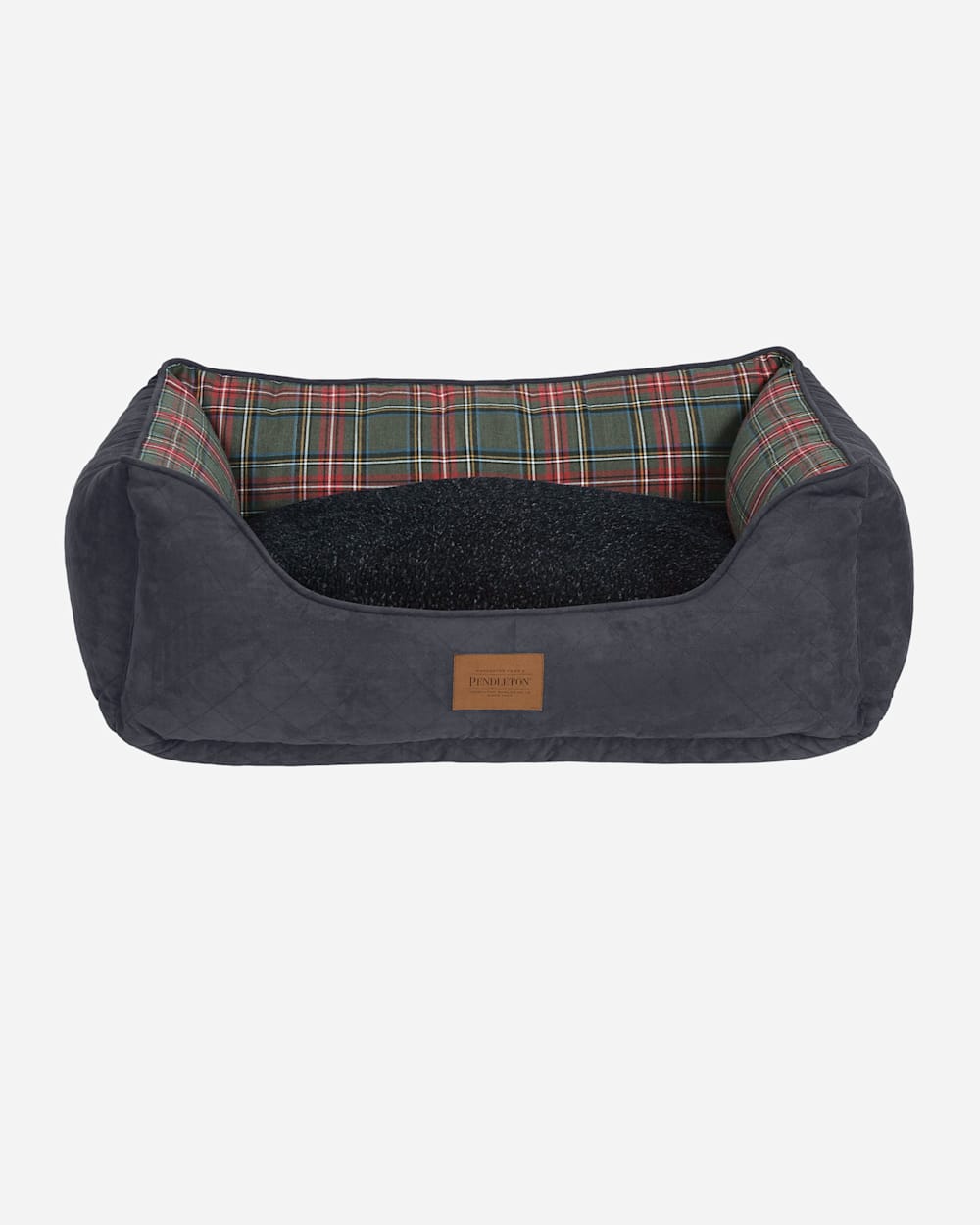ALTERNATE VIEW OF GREY STEWART TARTAN KUDDLER DOG BED IN SIZE MEDIUM image number 2