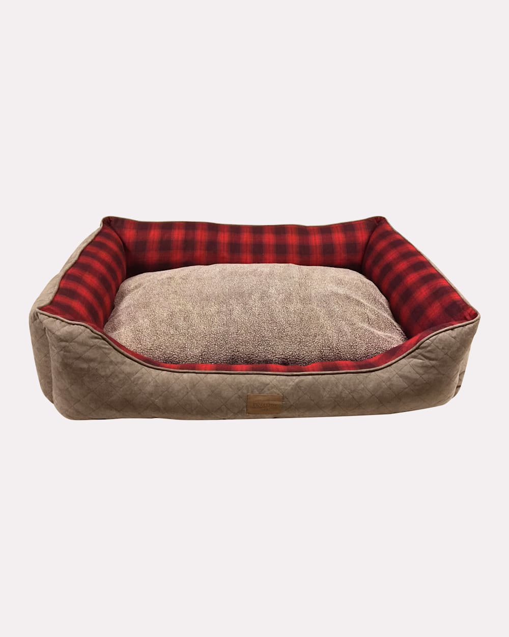 ALTERNATE VIEW OF RED OMBRE KUDDLER DOG BED IN SIZE MEDIUM image number 2