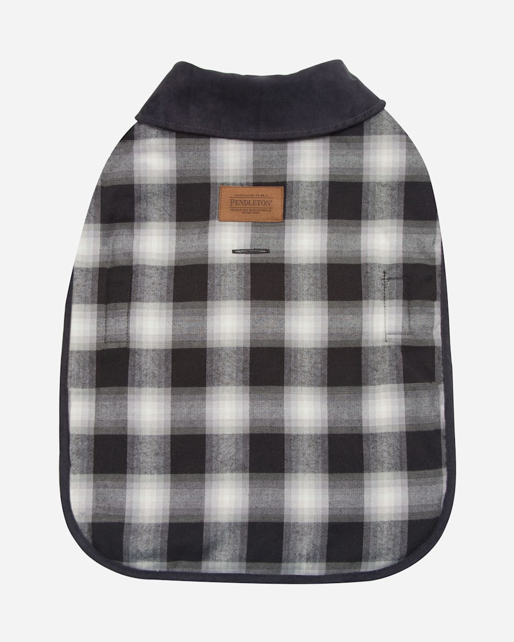CHARCOAL OMBRE PLAID DOG COAT IN SIZE SMALL image number 1