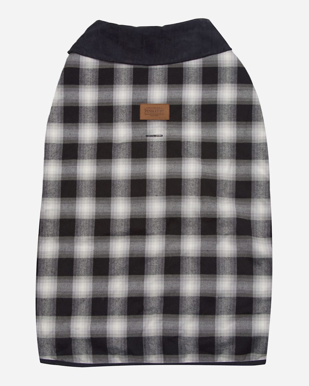 CHARCOAL OMBRE PLAID DOG COAT IN SIZE X-LARGE image number 5