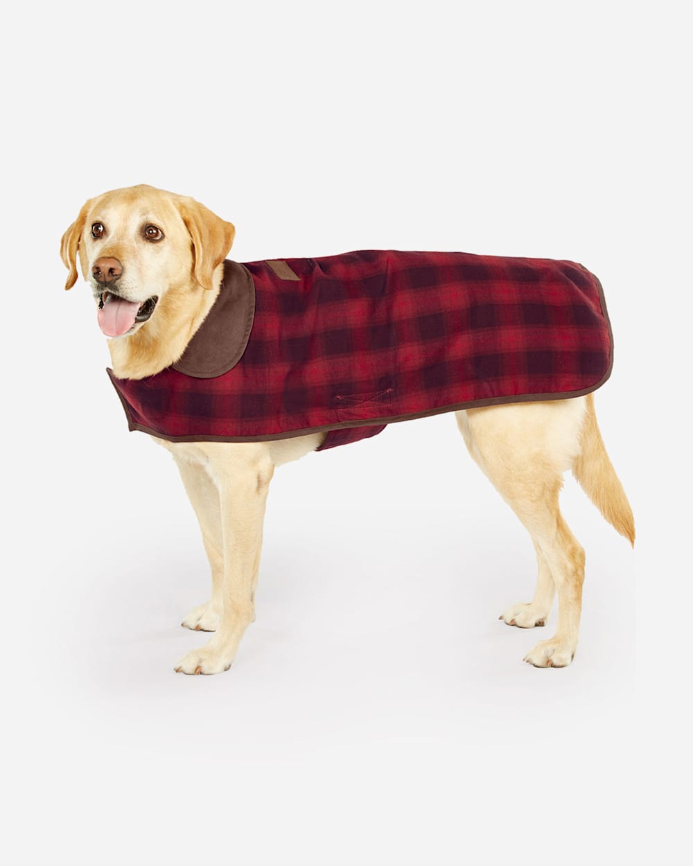 Red plaid dog coat online