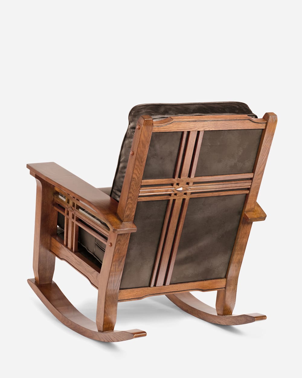 ADDITIONAL VIEW OF STAGECOACH LEATHER ROCKER IN STAGECOACH CHOCOLATE image number 2