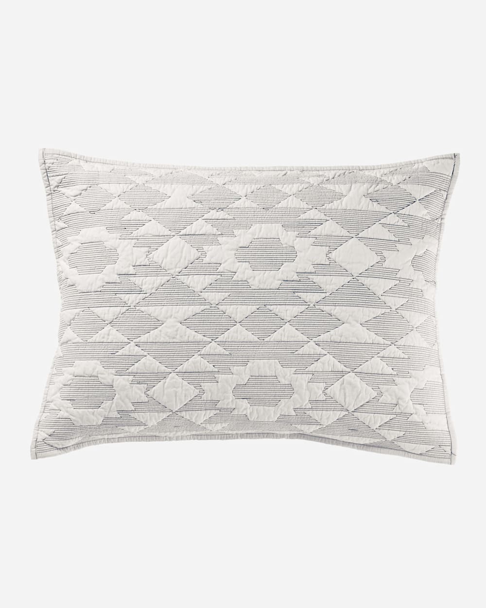 ADDITIONAL VIEW OF YUMA STAR STITCHED QUILT SET IN BLUE image number 3