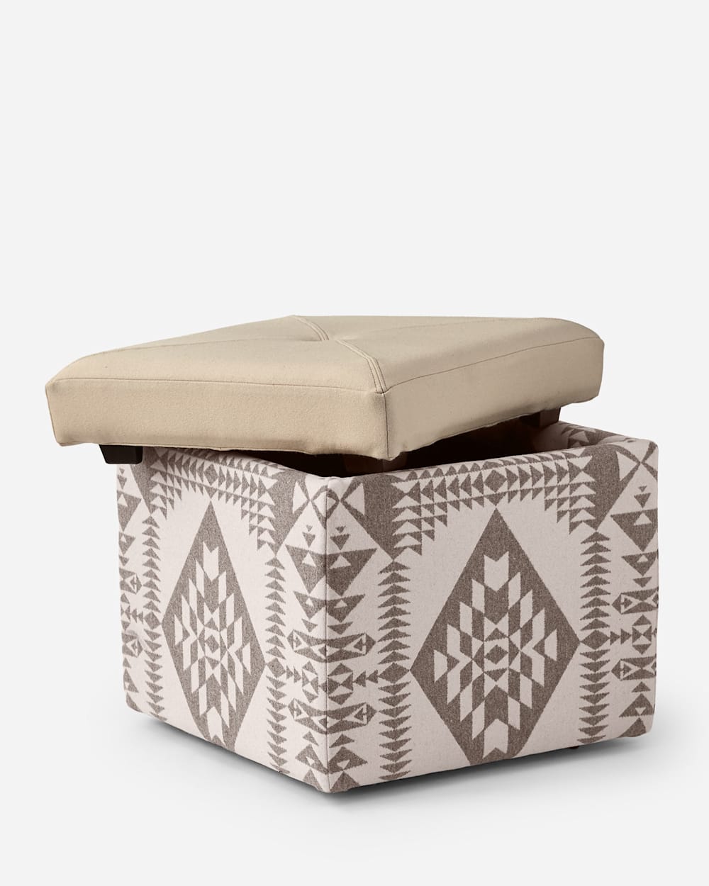 ADDITIONAL VIEW OF FANNIE KAY STORAGE OTTOMAN IN BASKETMAKER/DOE image number 2