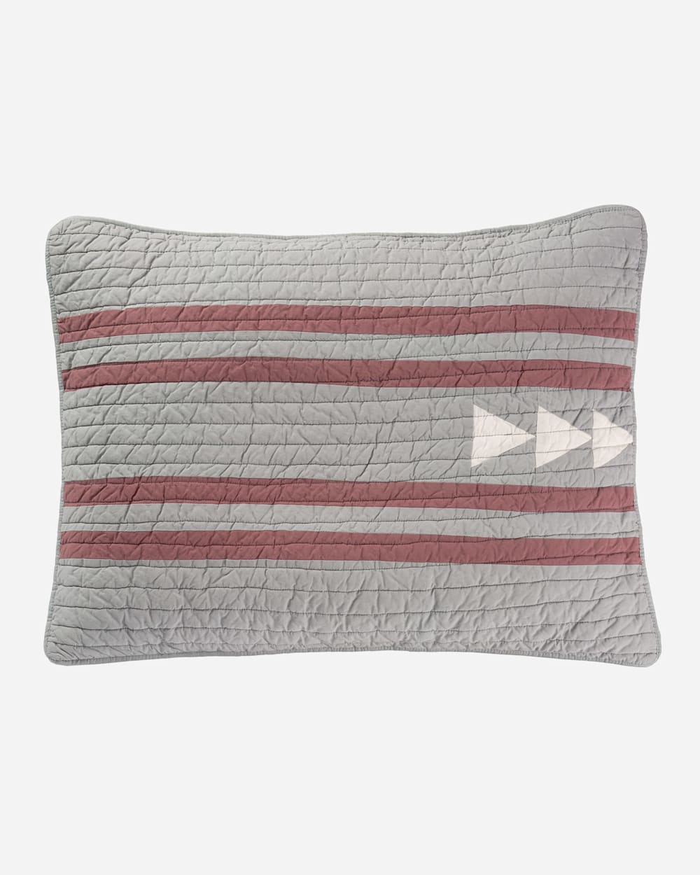 ADDITIONAL VIEW OF THUNDER QUARREL PIECED QUILT SET IN GREY image number 3