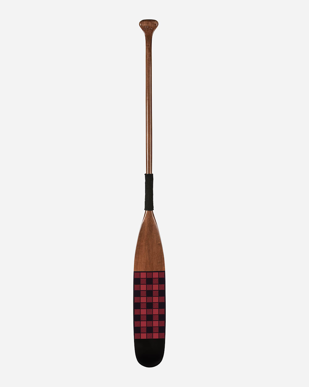 HAND PAINTED WALNUT PADDLE IN ROB ROY TARTAN image number 1