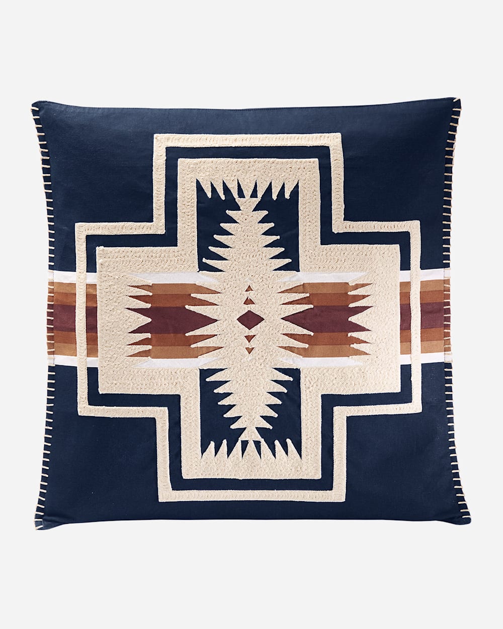 HARDING SQUARE PILLOW IN NAVY MULTI image number 1