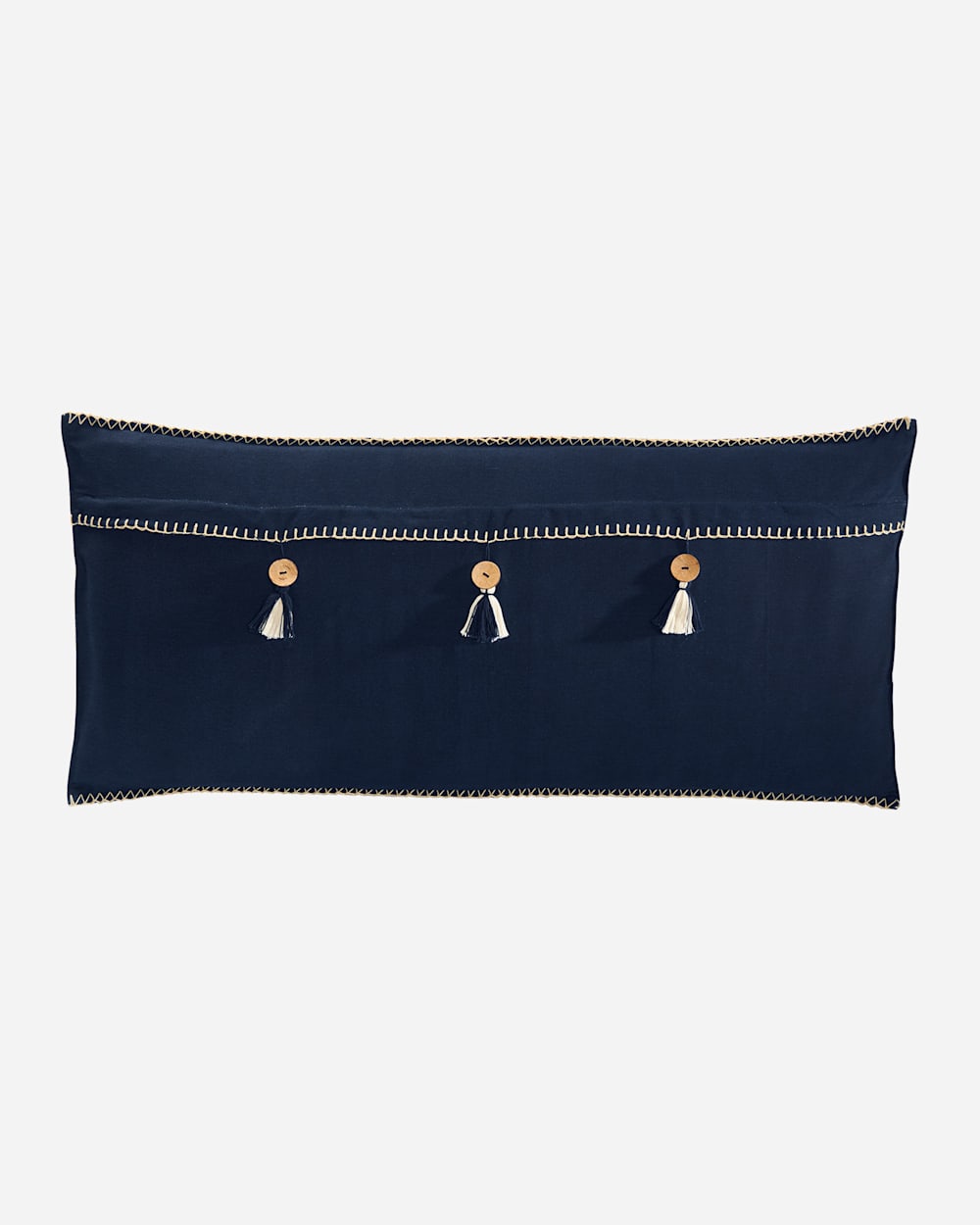 ADDITIONAL VIEW OF HARDING HUG PILLOW IN NAVY MULTI image number 2