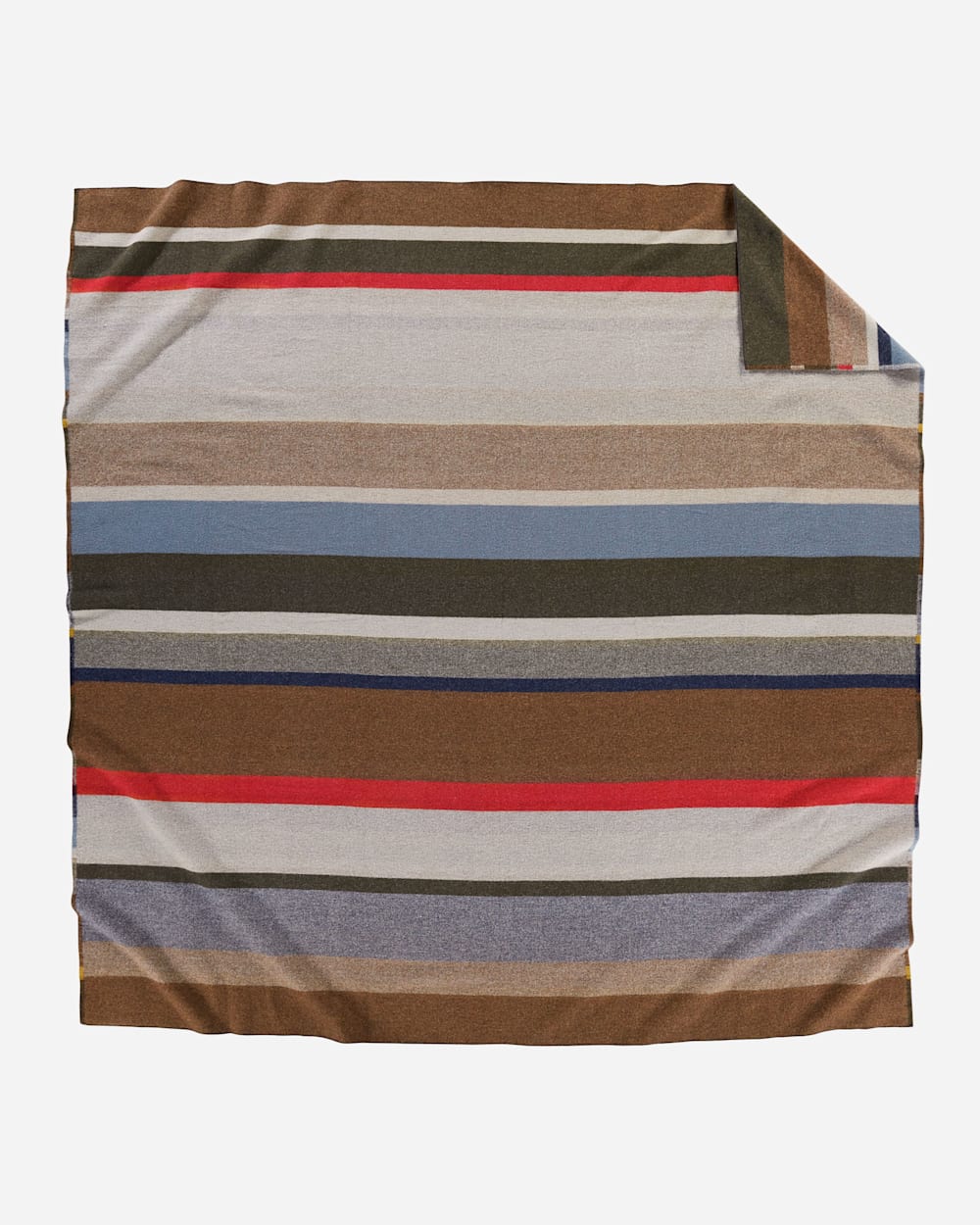 ALTERNATE VIEW OF BRIDGER STRIPE BLANKET IN MULTI STRIPE image number 2