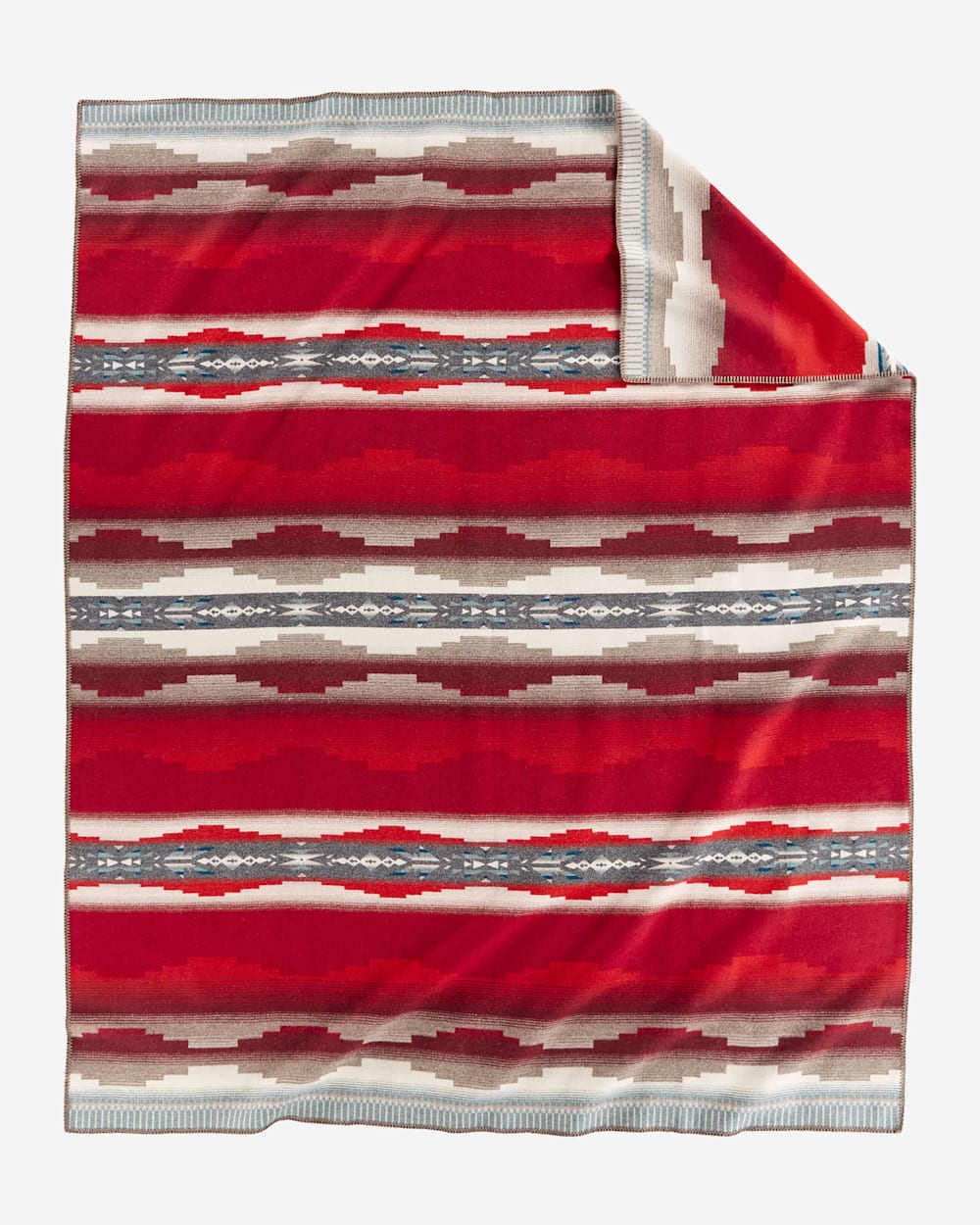 ALTERNATE VIEW OF ALAMOSA BLANKET IN RED MULTI image number 2