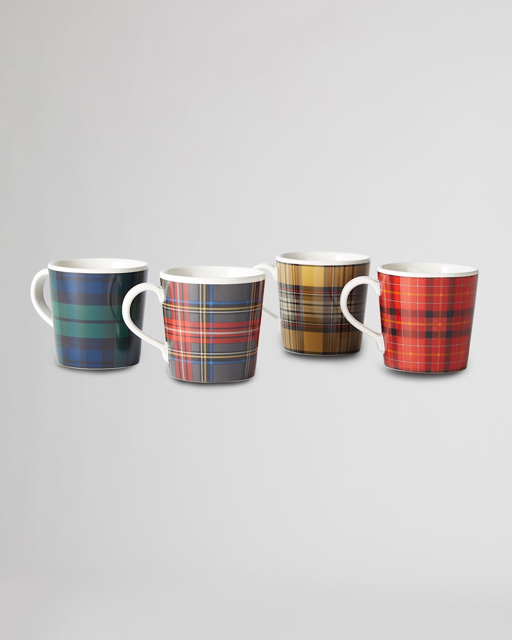 TARTAN TAPERED MUGS, SET OF 4 IN MULTI image number 1