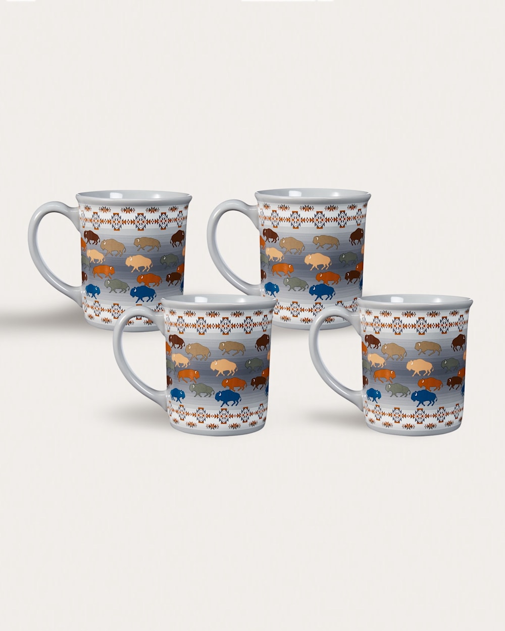 4-PACK PRAIRIE RUSH HOUR COFFEE MUG IN GREY image number 2